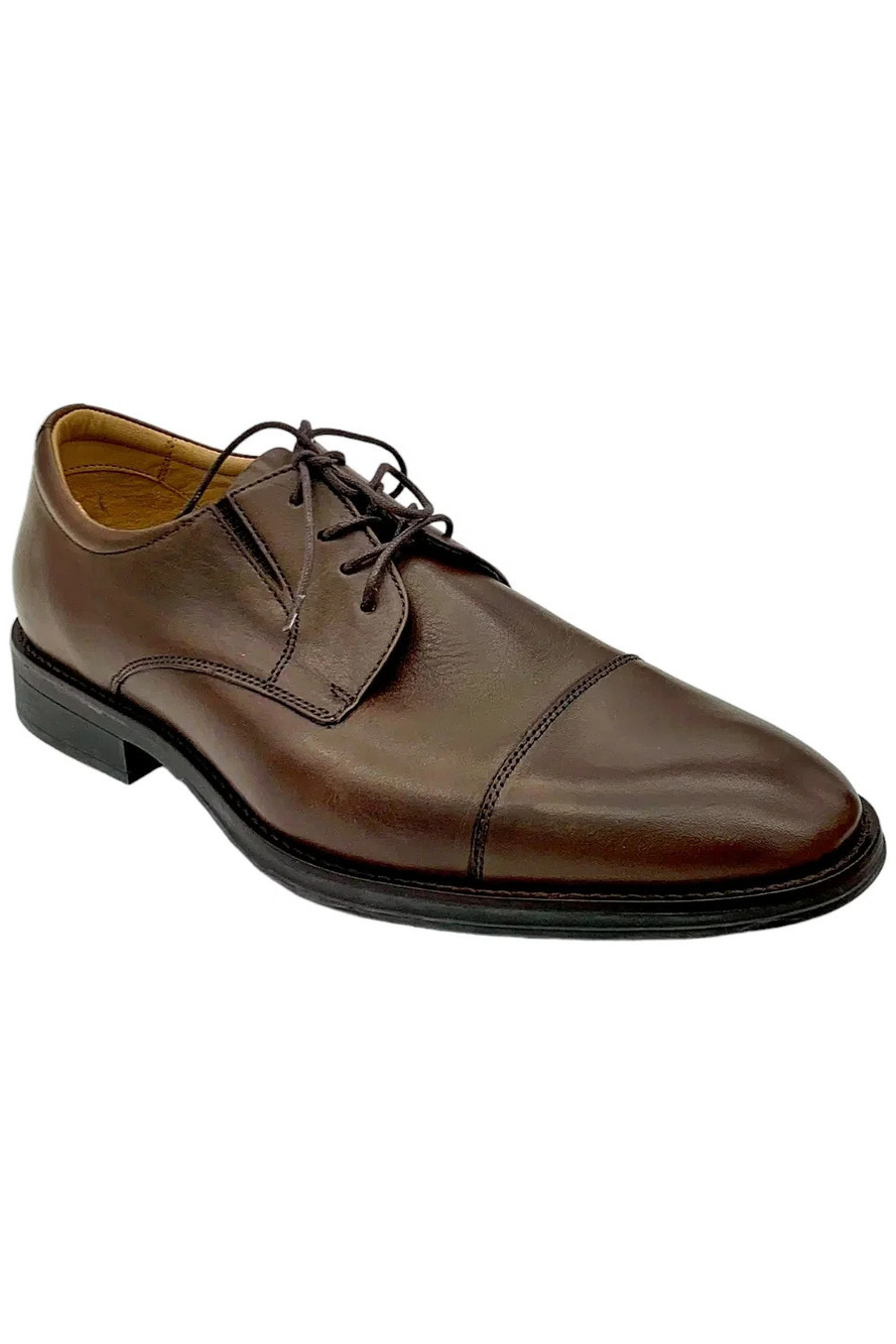Flag Ltd. Men's Monroe Cap Toe Lace-Up Dress Shoes Brown - Medium